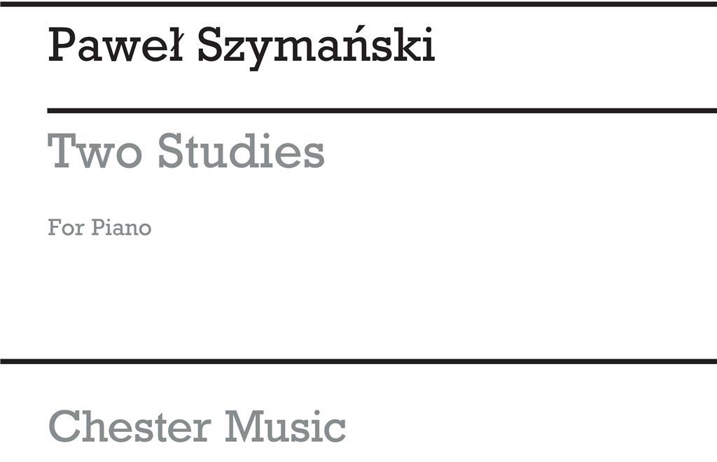 Two Studies For Piano